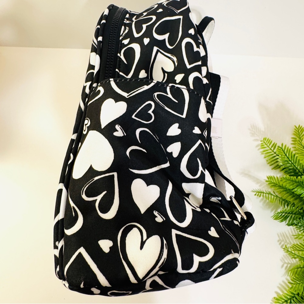 NEW BRIGHTON Endless Love Black white Hearts Women’s Backpack - Picture 9 of 16